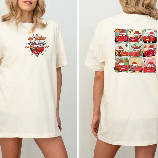 Lightning McQueen Christmas Shirt, Christmas Shirt, Cars Christmas Shirt, Cars 2024 Christmas Shirt, Gift For Christmas