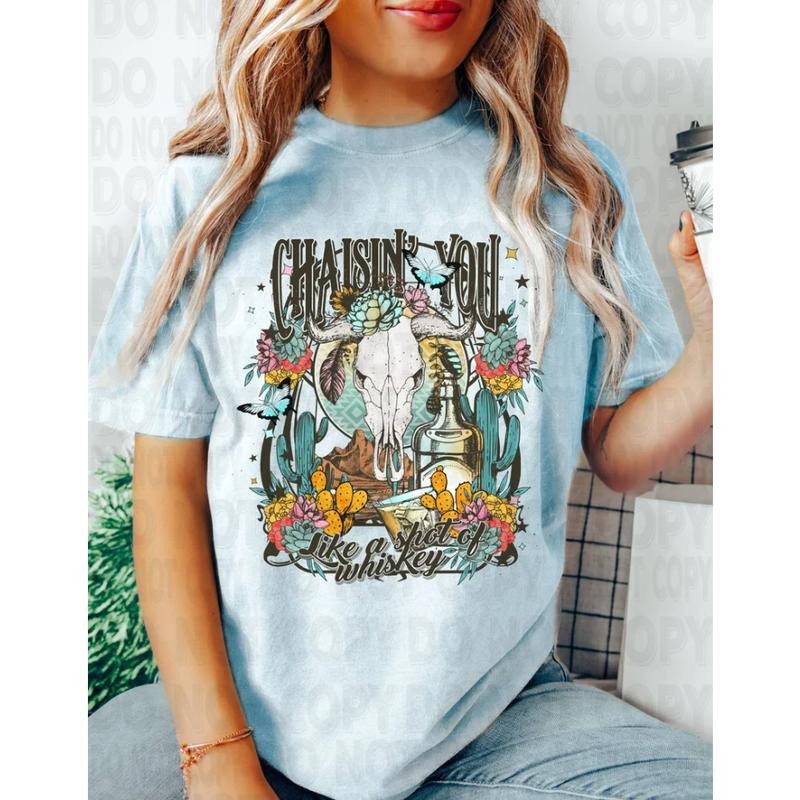 Like A Shot Of Whiskey Graphic Tee, Country Music Shirt, Western Comfort Colors Tshirt, Southern Girl Style