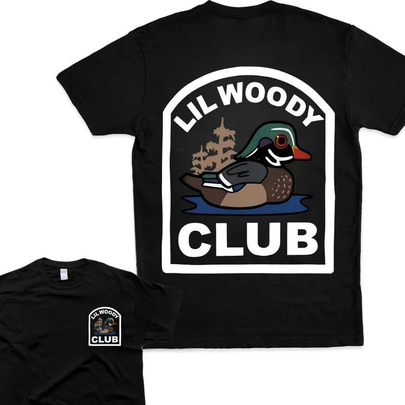 Lil Woody Club Short Sleeve Tshirt Vintage T-shirt 2 Side Tee Sweatshirt Hoodie