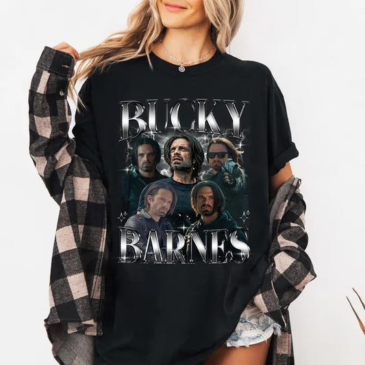 Limited Bucky Barnes Shirt, Sebastian Stan T-shirt, Gift for Women and Man Unisex T-shirt Fans Streetwear Stylish