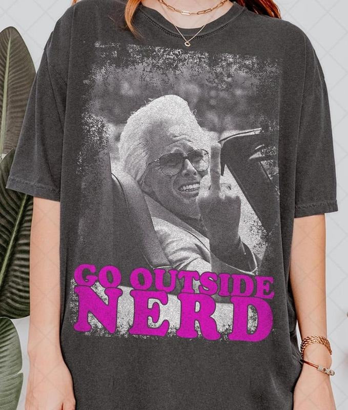 Limited Comfort Colors Baby Billy Flips Off T-Shirt, Baby Billy Go Outside Nerd Meme Tee T-Shirt, Gift For Women and Man Unisex T-Shirt