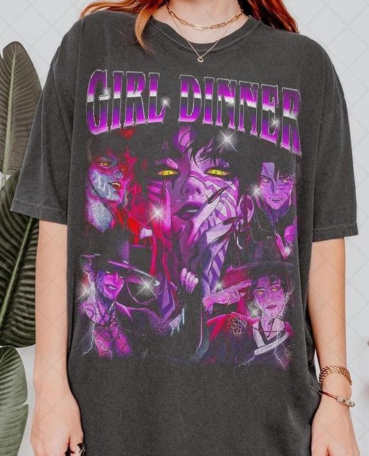 Limited Comfort Colors Girl Dinner Jinu T-Shirt, Girl Dinner Jinu Saja Boys Hunter Bootleg Fan T-Shirt,Gift For Women and Man Unisex T-Shirt