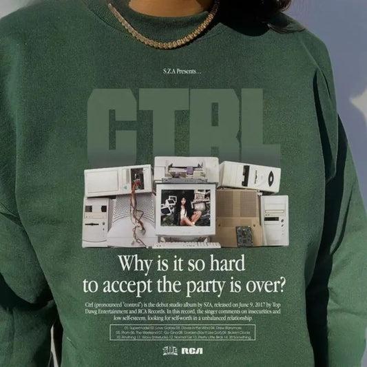 Limited SZA CTRL Album  Shirt, Vintage 90s Hip Hop shirt,  Music Lover Gift,  Menswear Top, Womenswear Top Underwear...