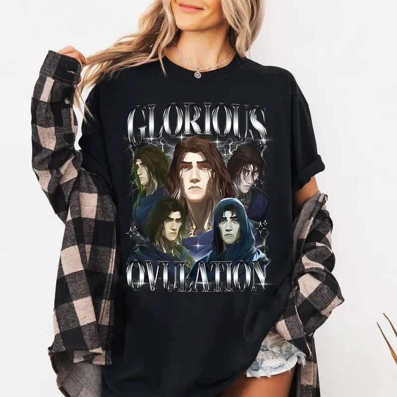 Limited Viktor Arcane Glorious Ovulation Shirt, Arcane Merch, League of Legnds Anime L0l Shirt Casual Cotton Top Unisex
