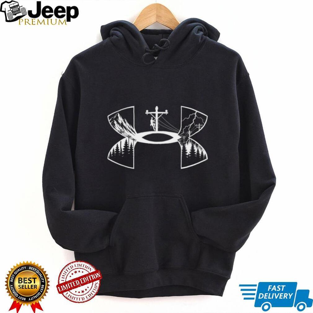 Lineman Electrician Storm Chaser Mountain Forest Outdoor Adventure Shirt