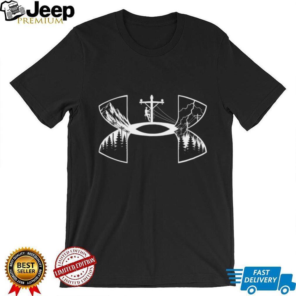 Lineman Electrician Storm Chaser Mountain Forest Outdoor Adventure Shirt