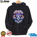 Lion of Judah Israel Flag Star of David Majestic Colorful Graphic T Shirt