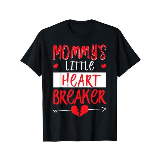 Little Heart Breaker Men T-Shirts, Funny Valentine'S Day Novelty Graphic Printed Tee, Short Sleeve Valentine'S Day Couple...