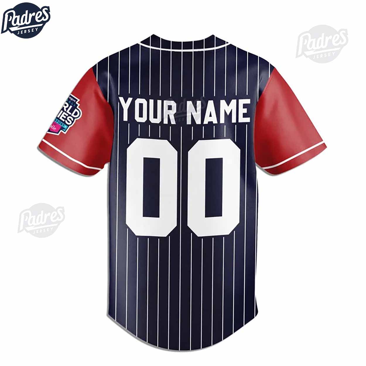 Little League Mid-Atlantic Team Baseball Jersey - Padres Jersey Oasis: Elevate Your Baseball Style Game... (Image 2)