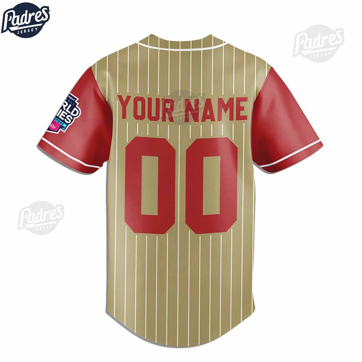 Little League Mountain Team Baseball Jersey - Padres Jersey Oasis: Elevate Your Baseball Style Game T-Shirts,... (Image 2)