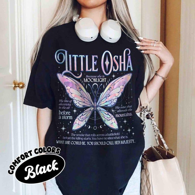 Little Osha Butterfly Shirt, Quicksilver Callie Hart Shirt, Saeris Fane Kingfisher Inspired Tee, Quicksilver Fan Tshirt