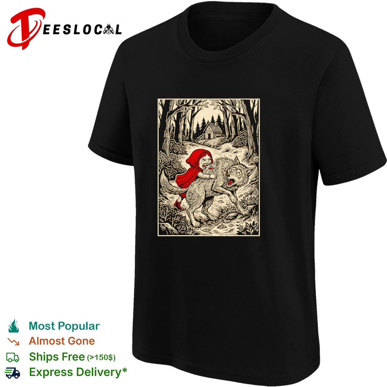 Little Red Riding Hood Humor Of Inverted Stories shirt