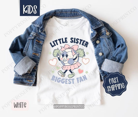 Little Sister Soccer Shirt, Children's Soccer Tee, Sports Sister Shirt, Youth Sister Soccer Tee