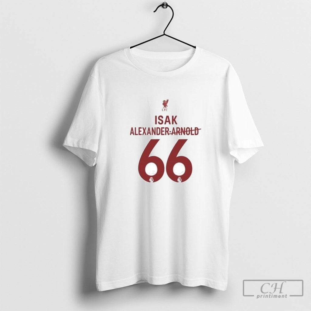 Liverpool Isak 66 Jersey Premier League Football Shirt Sweater