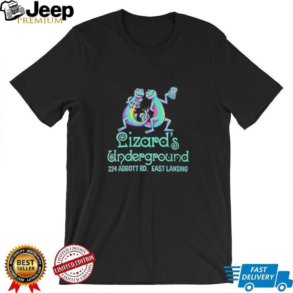 Lizard’s underground 224 Abbott Rd East Landing graphic shirt