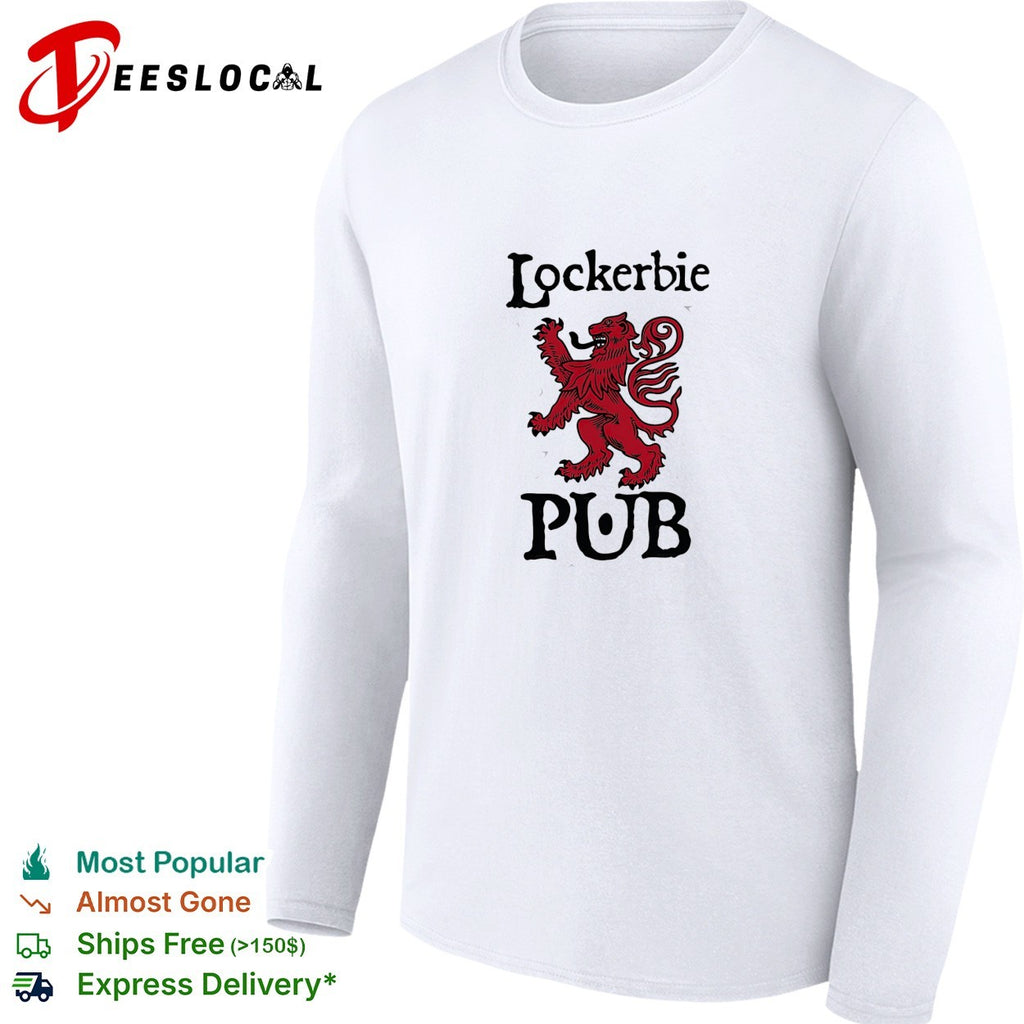 Lockerbie Pub lion crest shirt