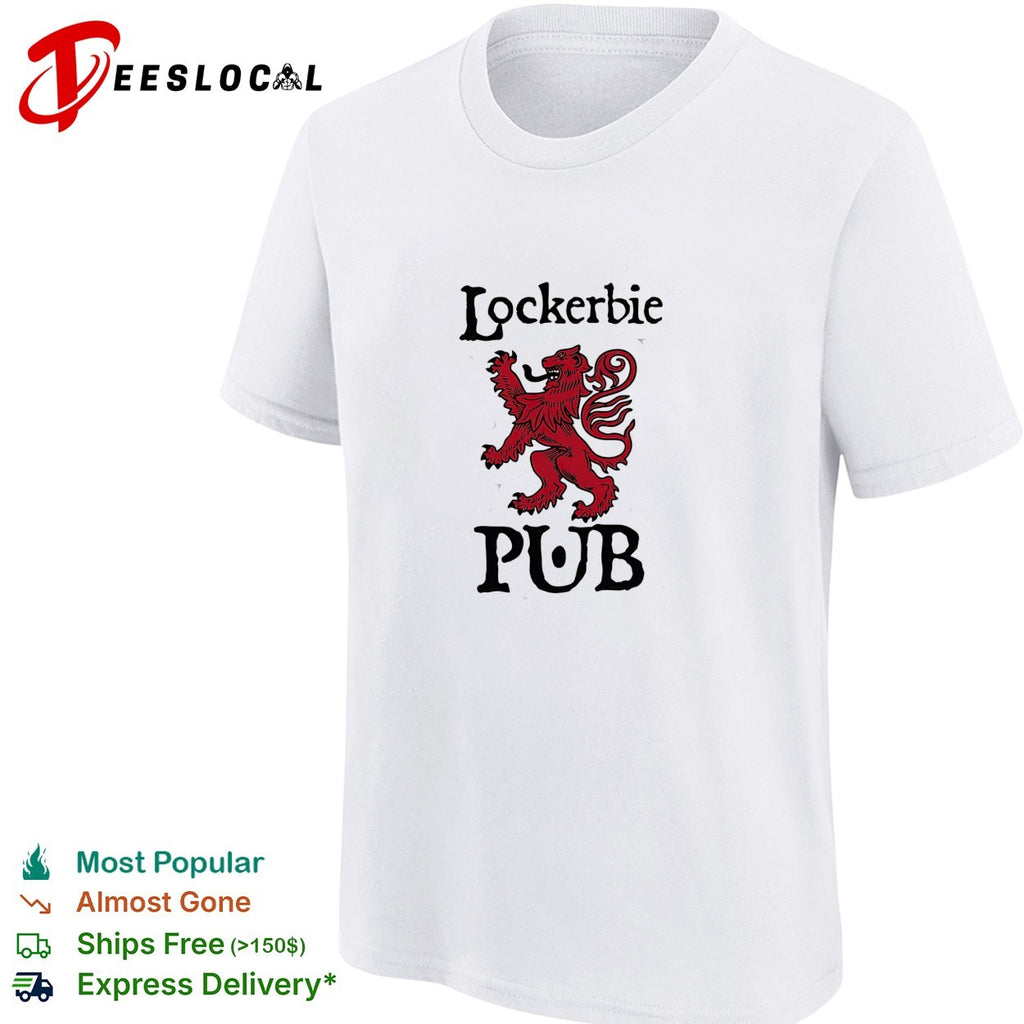 Lockerbie Pub lion crest shirt