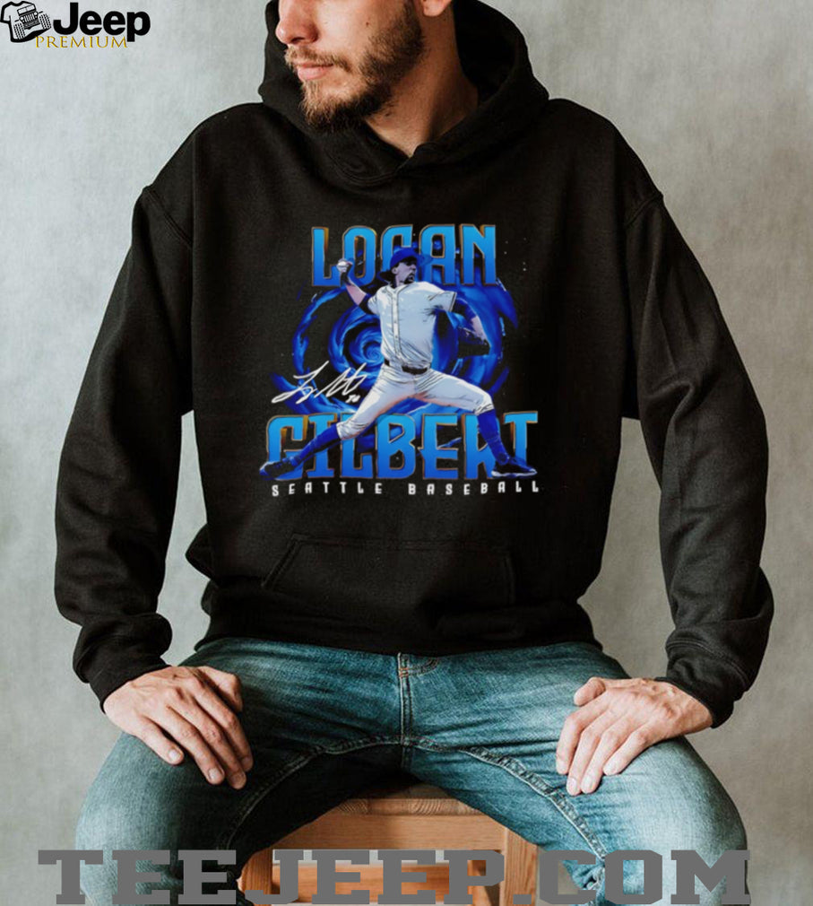 Logan Gilbert Seattle Baseball Pitcher Signature Series T Shirt