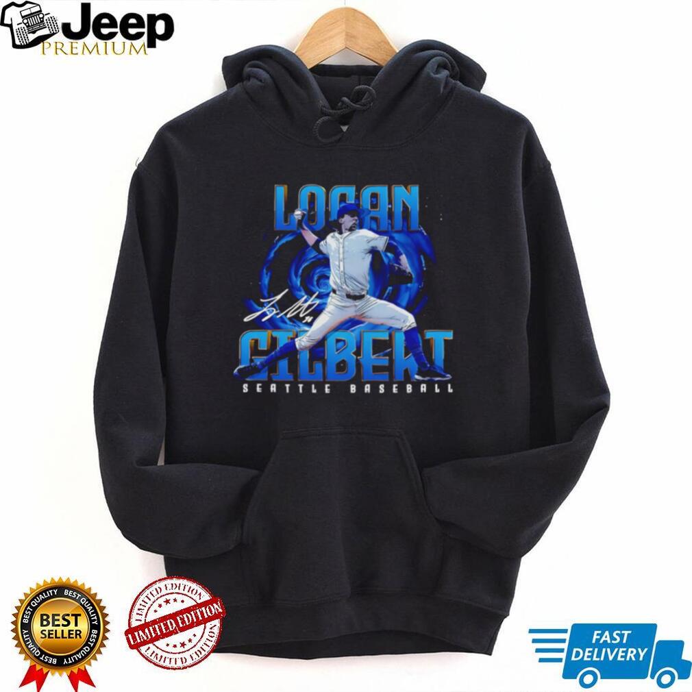 Logan Gilbert Seattle Baseball Pitcher Signature Series T Shirt
