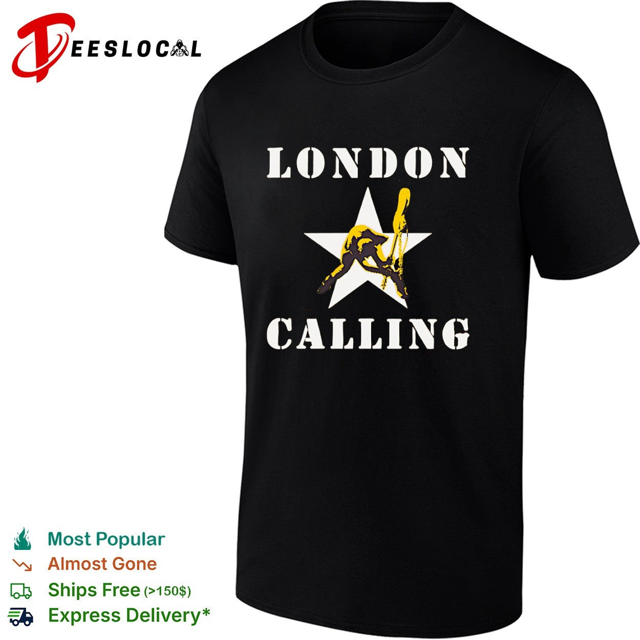 London Calling The Clash Punk Rock Band shirt