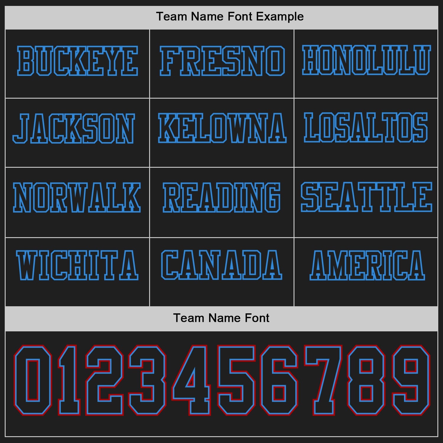 Custom Black Powder Blue-Red Long Sleeve Authentic Football Jersey T-Shirts, Hoodie, Sweatshirt | WearSparks.com (Image 3)