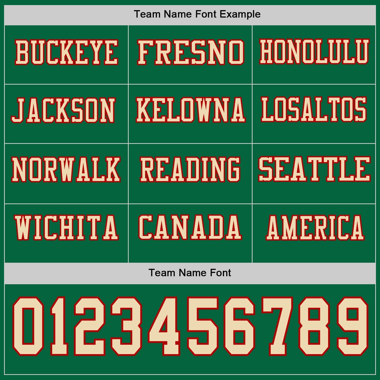 Custom Kelly Green Cream-Red Long Sleeve Authentic Football Jersey T-Shirts, Hoodie, Sweatshirt | WearSparks.com (Image 3)