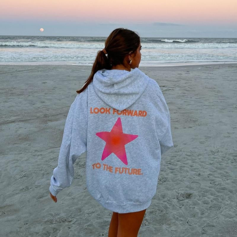 Look Forward to the Future Hoodie, have a good day, insta hoodie, hoodie cute, Gift for Her, gift for mom, gift for women, Birthday gift, Perfect gift, Clothing Gift, gift for her, gift for women