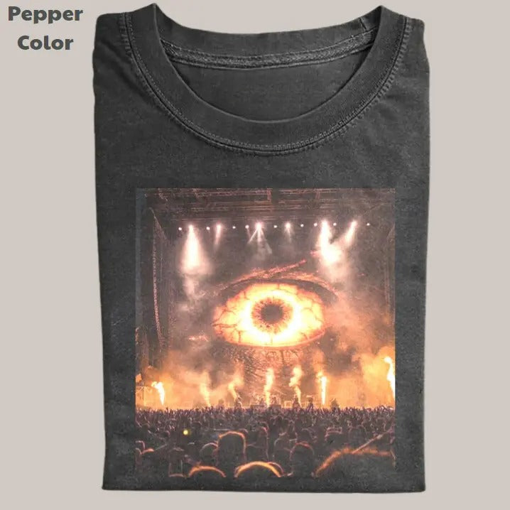 Lord of the Rings Vintage Tee, Sauron Music Festival Funny T-Shirt, Meme Cringe Funny Dumb Shirts, Unisex Movie Shirt Menswear Womenswear Streetwear