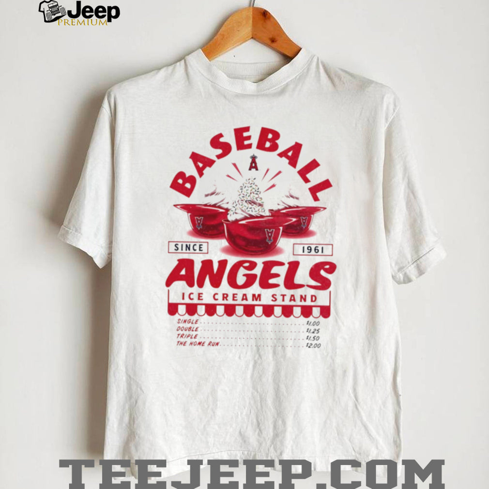 Los Angeles Angels Ice Cream Stand Vintage Baseball Logo T Shirt