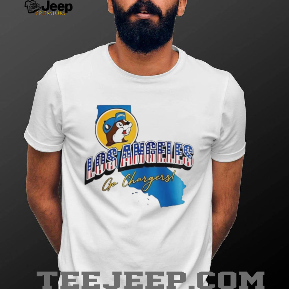 Los Angeles Chargers Mascot Football California Map T Shirt