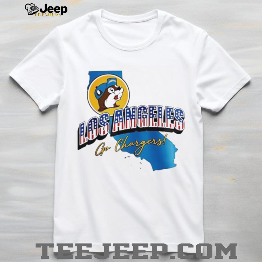 Los Angeles Chargers Mascot Football California Map T Shirt
