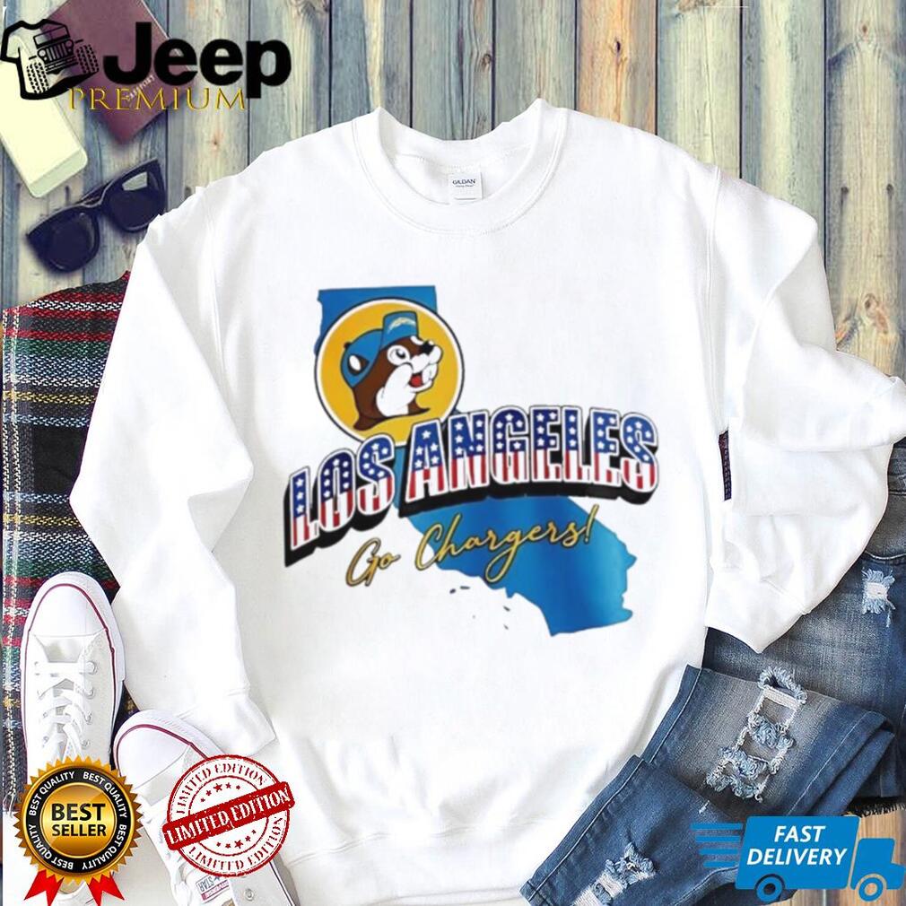 Los Angeles Chargers Mascot Football California Map T Shirt
