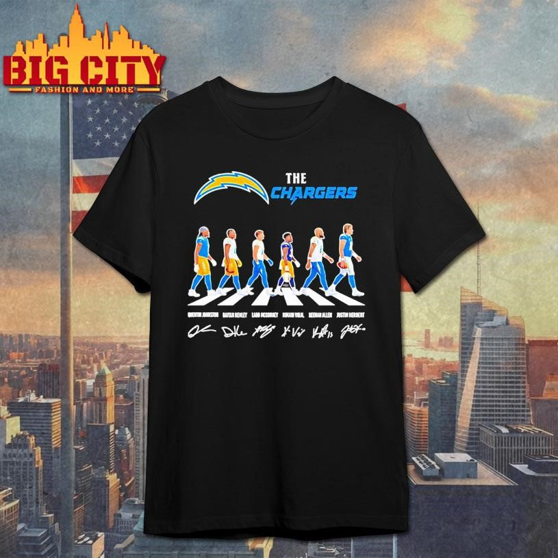 Los Angeles Chargers Player Walking Abbey Road Signatures Shirt