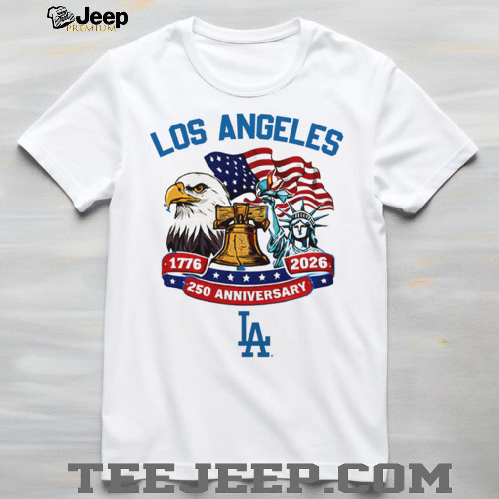 Los Angeles Dodgers 250th Anniversary 1776 2026 Patriotic Baseball Jersey T Shirt