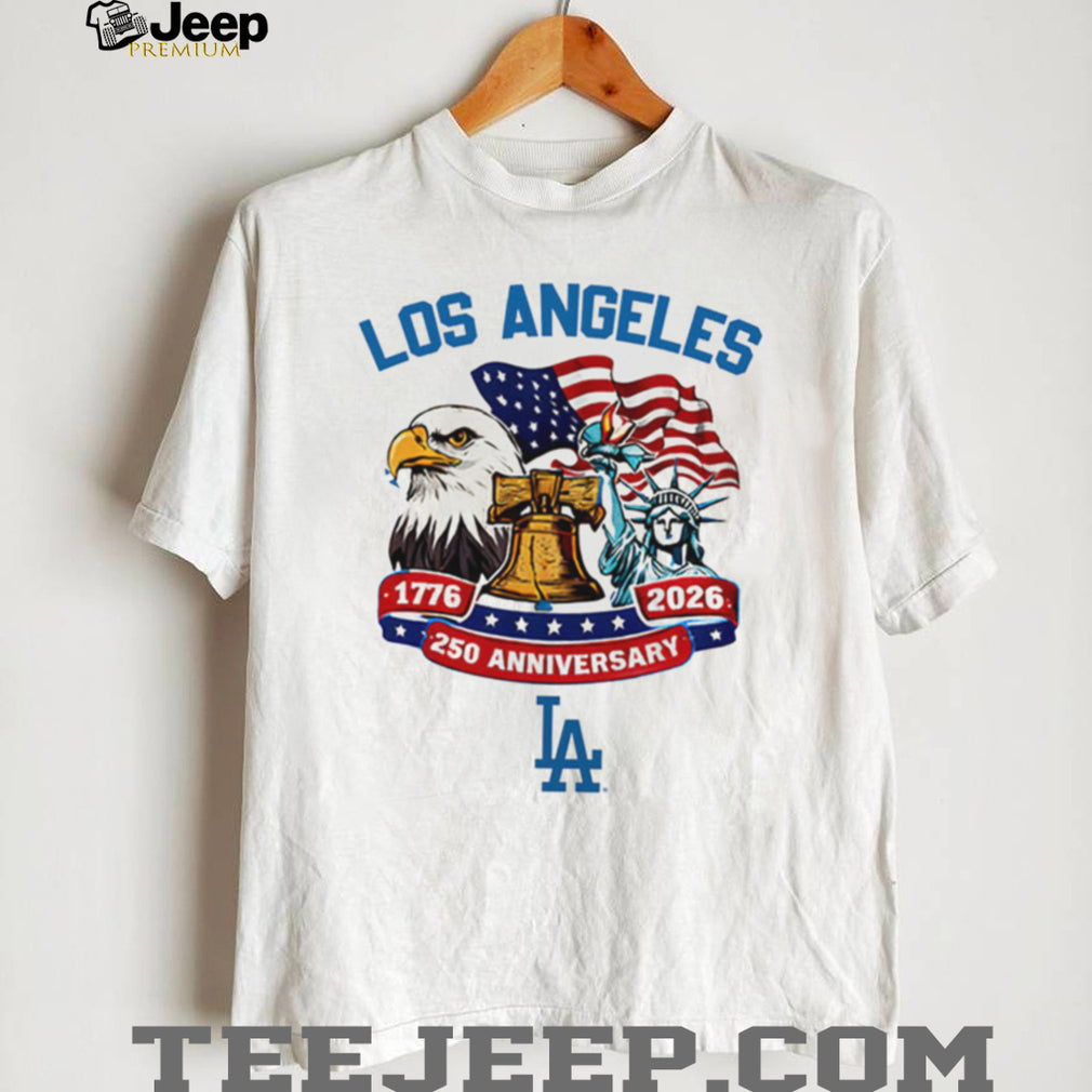Los Angeles Dodgers 250th Anniversary 1776 2026 Patriotic Baseball Jersey T Shirt