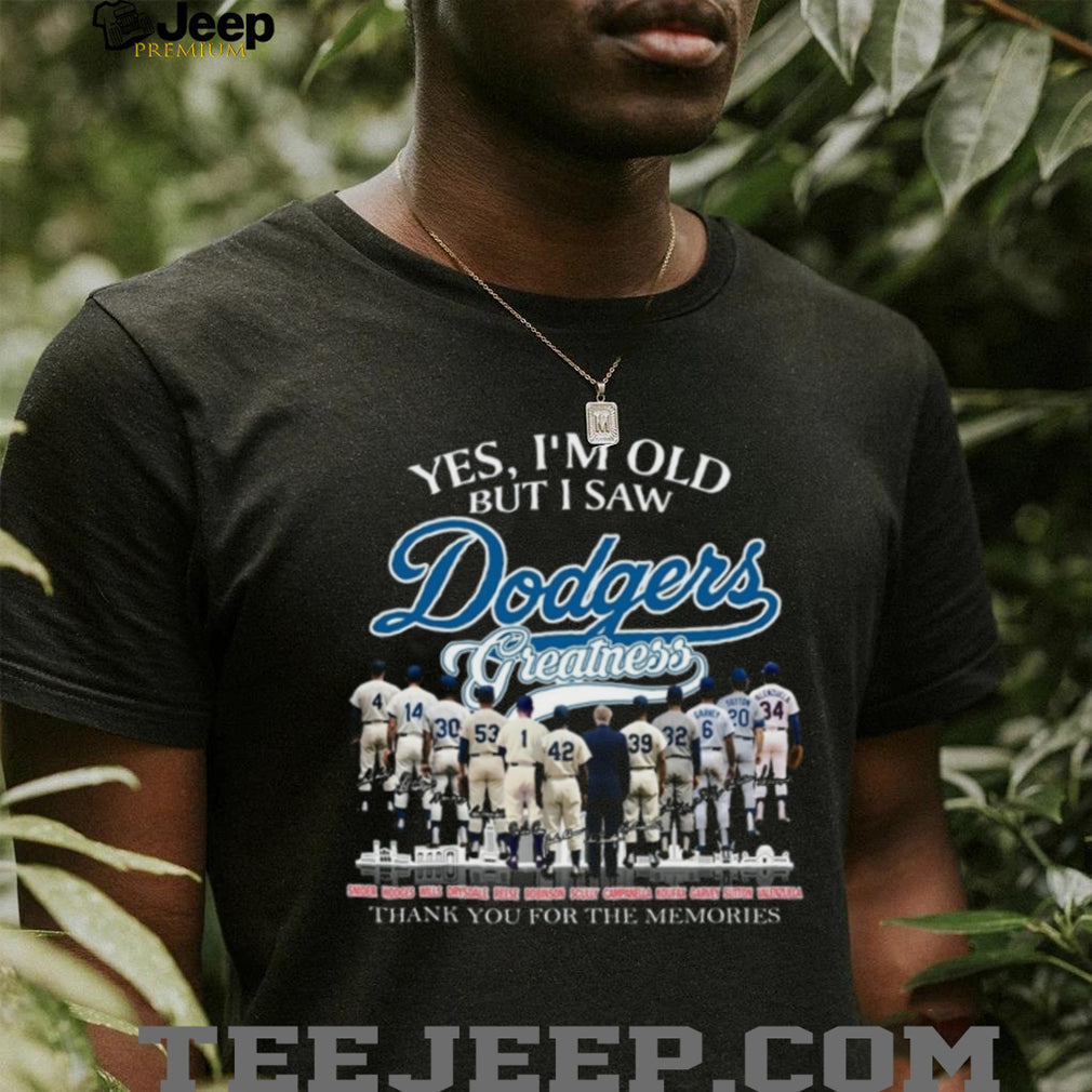 Los Angeles Dodgers Baseball Legends Greatness Memories Sports Shirt