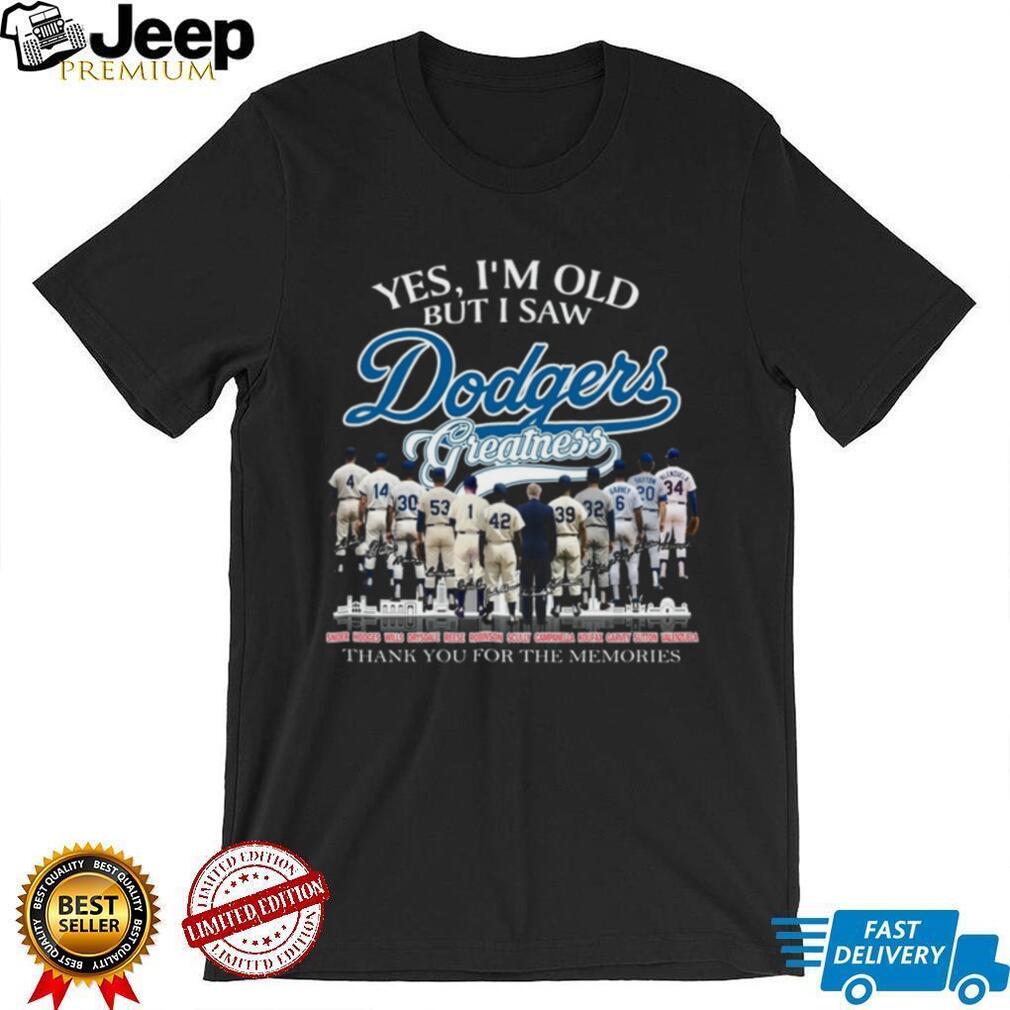 Los Angeles Dodgers Baseball Legends Greatness Memories Sports Shirt