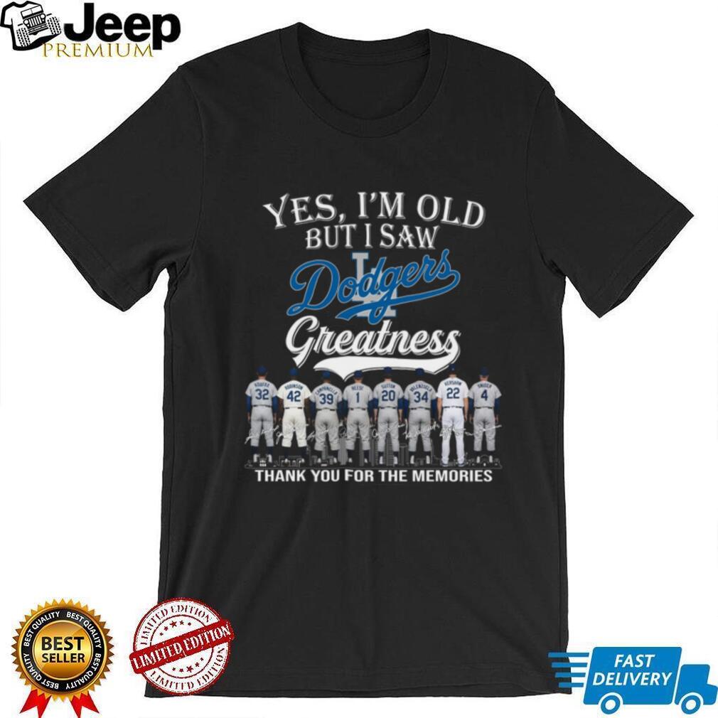 Los Angeles Dodgers Baseball Legends Hall Of Fame Vintage Retro Style Men Fans Shirt