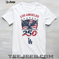 Los Angeles Dodgers Celebrating America’s 250th Anniversary Custom Baseball Jersey T Shirt