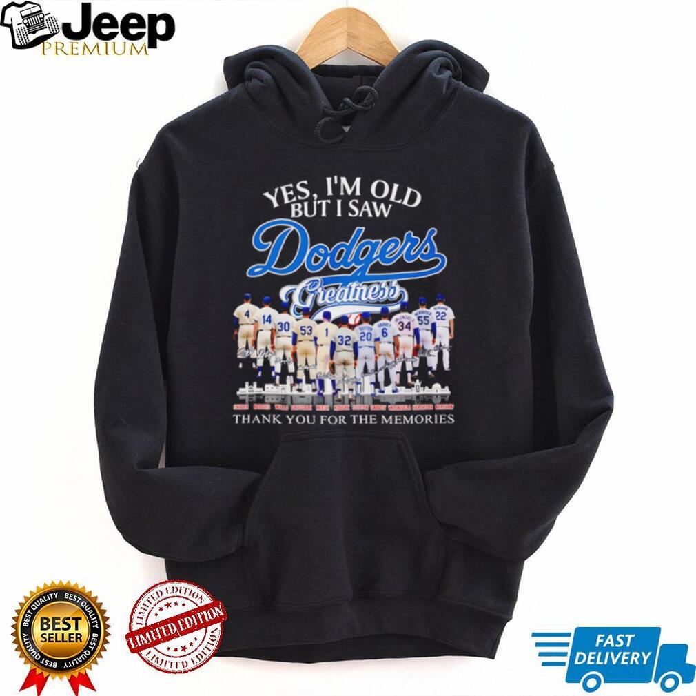 Los Angeles Dodgers Greatness Legends Signatures T Shirt Classic Dodgers Baseball History T Shirt