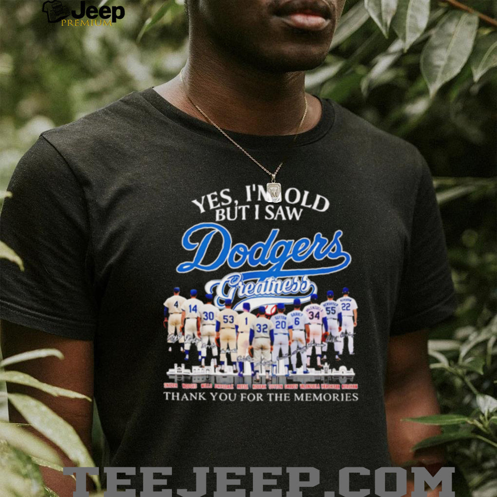 Los Angeles Dodgers Greatness Legends Signatures T Shirt Classic Dodgers Baseball History T Shirt