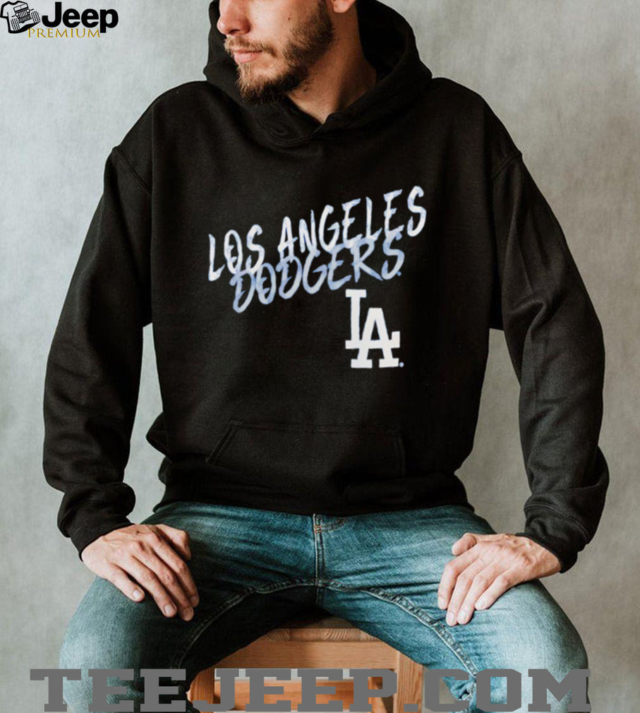Los Angeles Dodgers Script Font Pride T Shirt