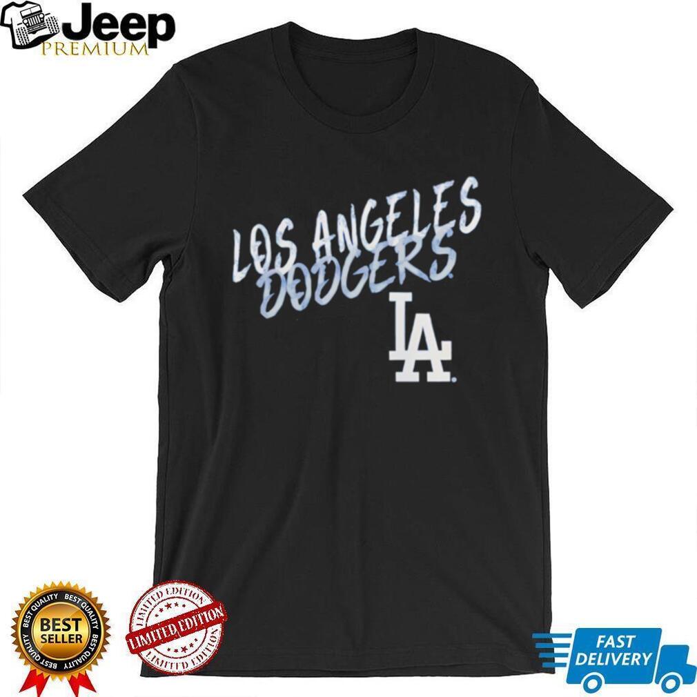 Los Angeles Dodgers Script Font Pride T Shirt