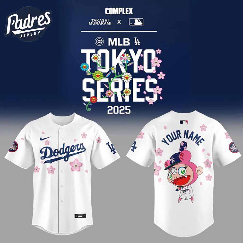 Los Angeles Dodgers Takashi Murakami x World Tour Tokyo Series Baseball Jersey - Padres Jersey Oasis: Elevate Your Baseball Style Game