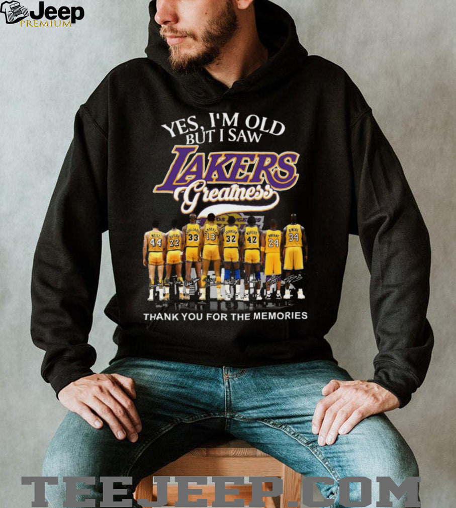 Los Angeles Lakers Greatness Legends Signature Retro Basketball T Shirt
