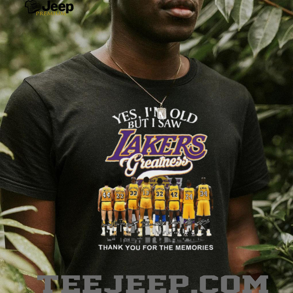 Los Angeles Lakers Greatness Legends Signature Retro Basketball T Shirt