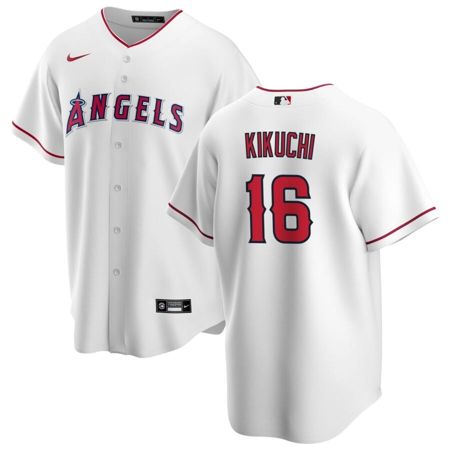 Los Angeles Angels #16 Yusei Kikuchi White