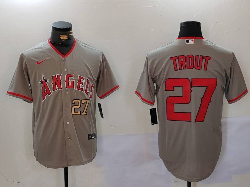 Los Angeles Angels #27 Mike Trout Fan Edition Style 2