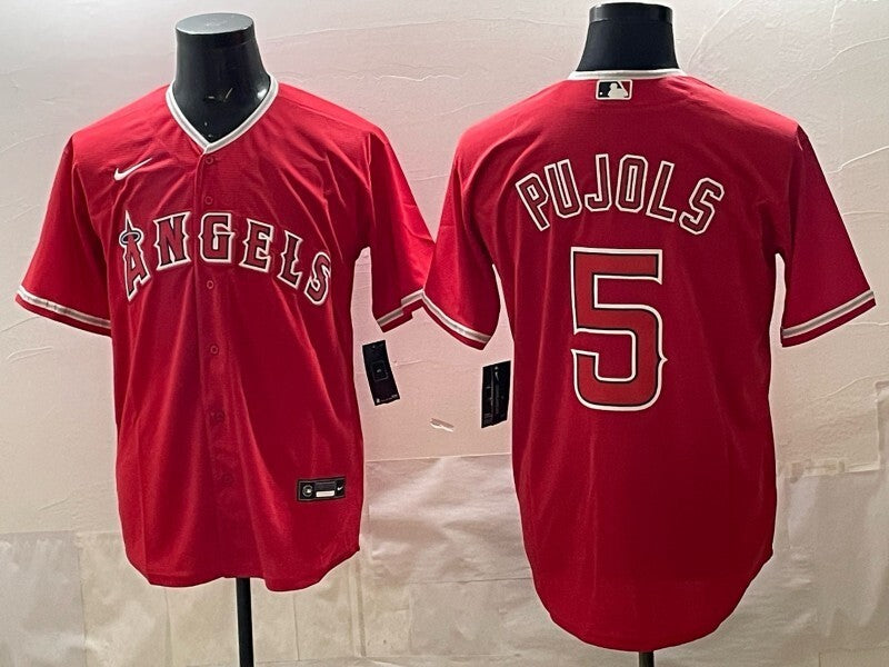 Los Angeles Angels #5 Albert Pujols Angels Adult Style 2