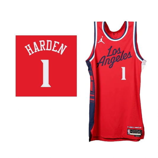 Los Angeles Clippers #1 James Harden 2024-25 Statement Edition Swingman Red